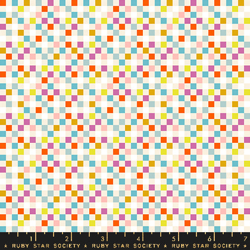 Washi Plus Checkmate in Natural RS1102 11 - Ruby Star Society Sold by the Half Yard